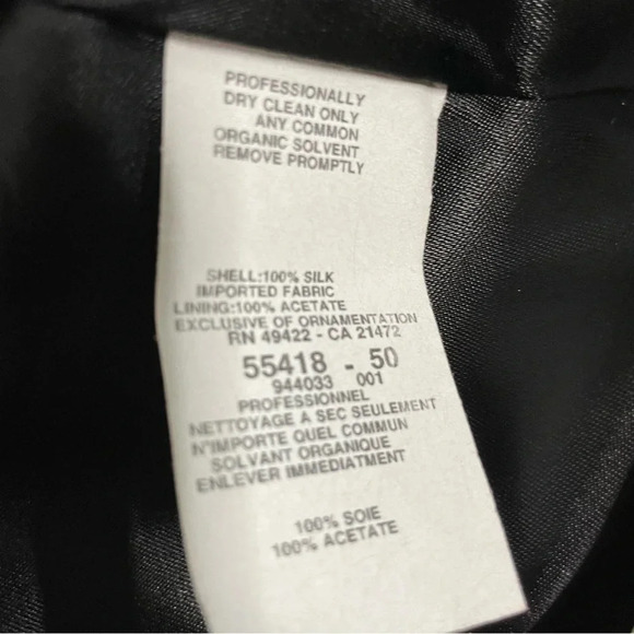 Jessica McClintock Collections Silk Metallic Cyber Gold Lined Skirt - Picture 3 of 6